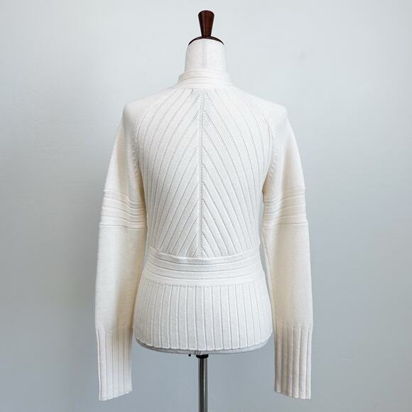 Vintage Metropolis Wool Blend Quarter-Zip Pullover Sweater - Picture 7 of 10